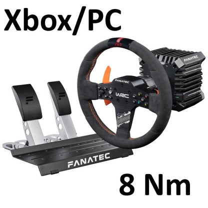 Zestaw Fanatec CSL DD 8Nm z pedałami, Xbox/PC WRC Pełny zestaw. QR2